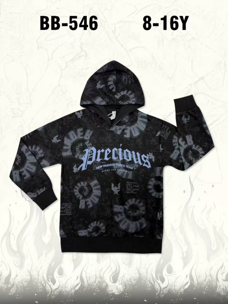  Bluzy Chłopięca Roz 8-16, 1 kolor Paczka 6 szt 1